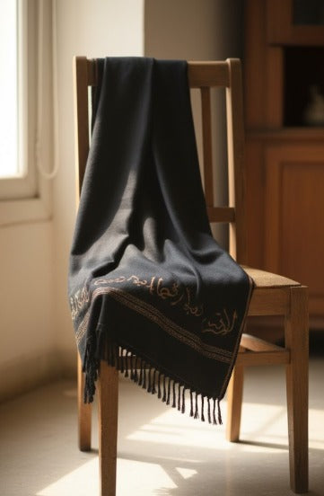 Custom Name Winter Shawls|Black 1